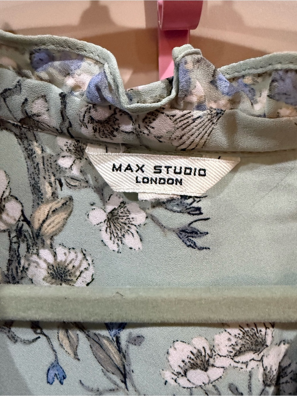 Max Studio Pale Mint Floral Tiered Maxi Dress - Picture 6 of 8